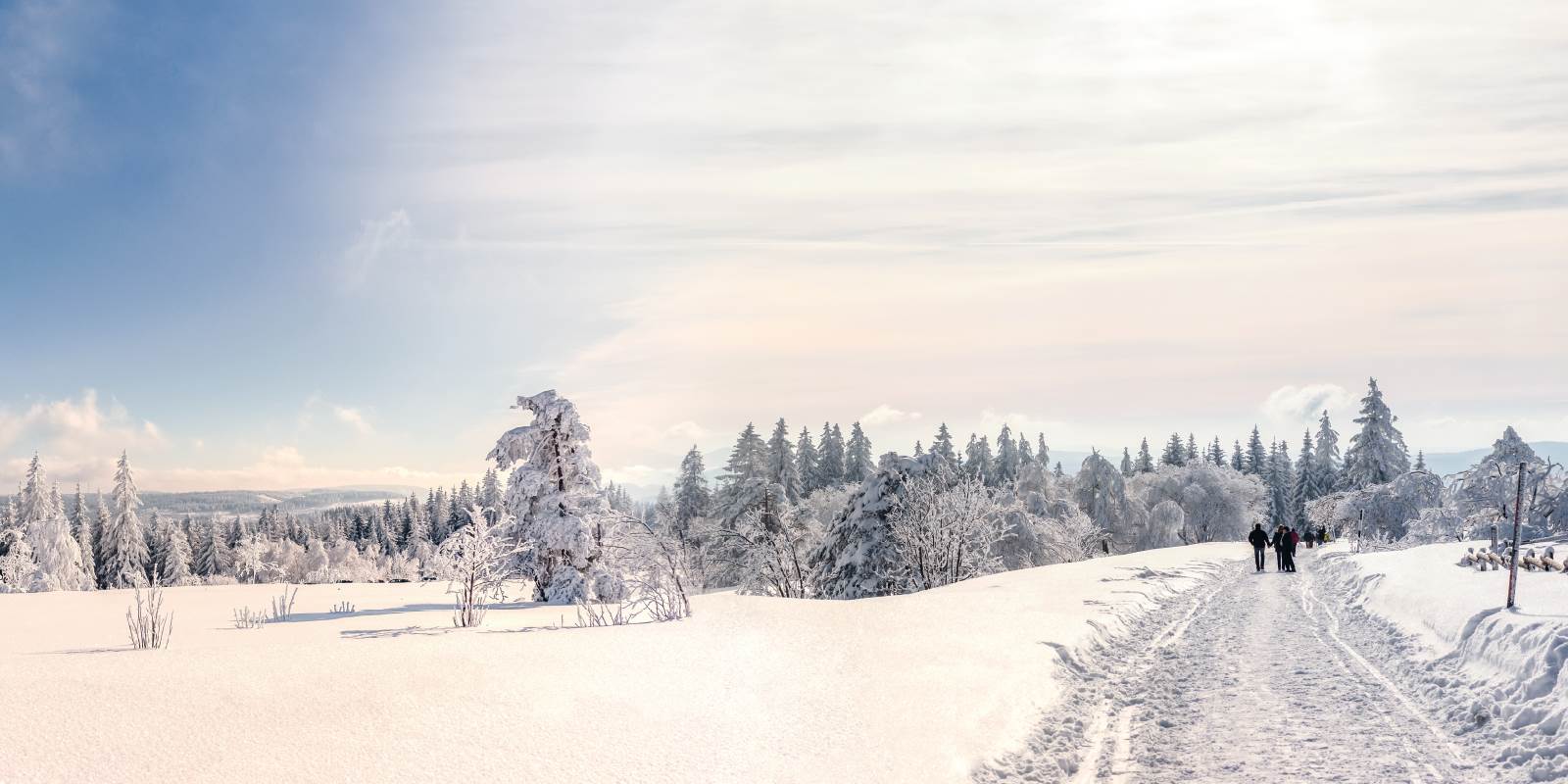 Winterlandschaft mit Schnee